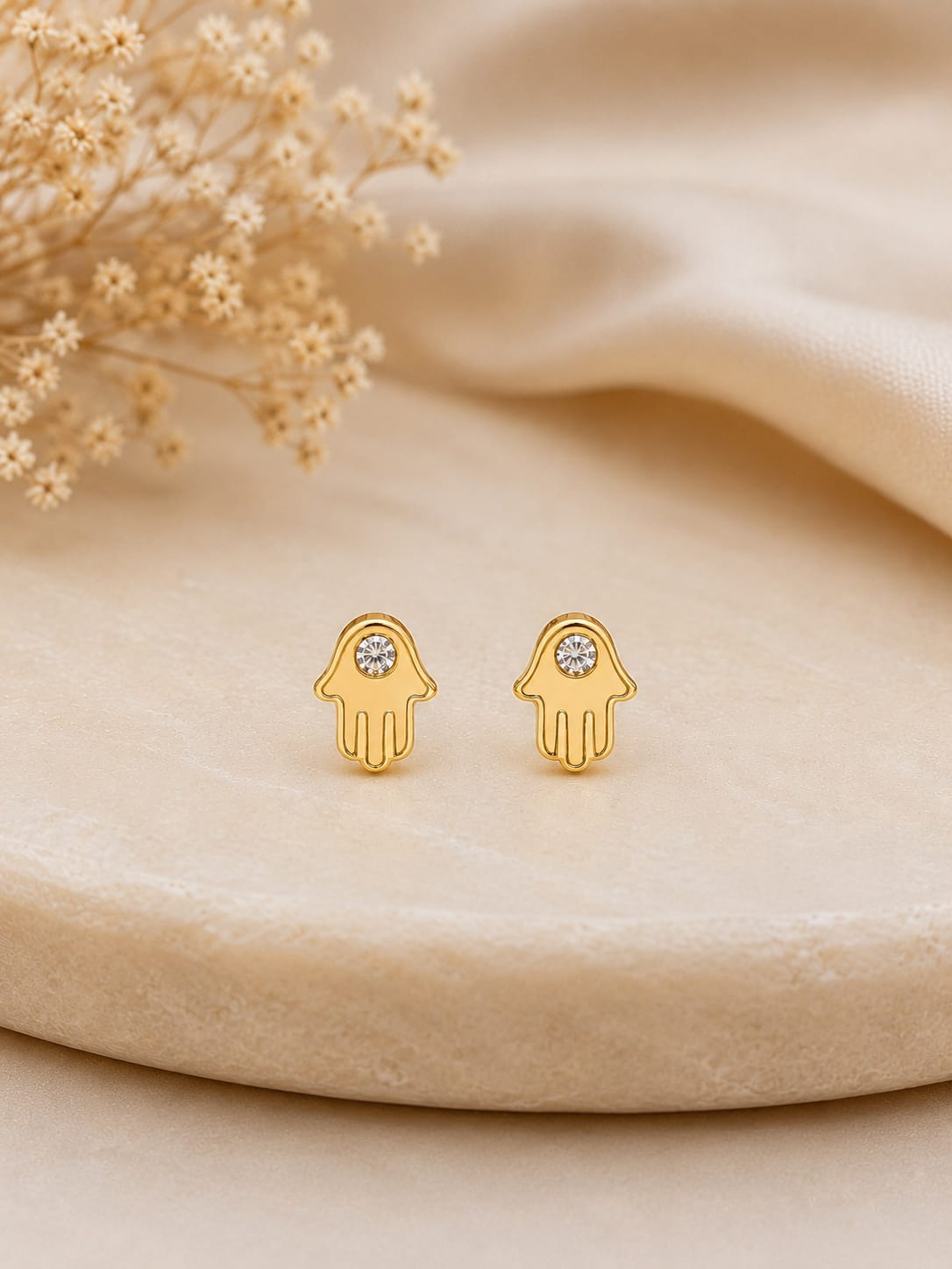 The Shaya Studs — Hamsa Hand Earrings