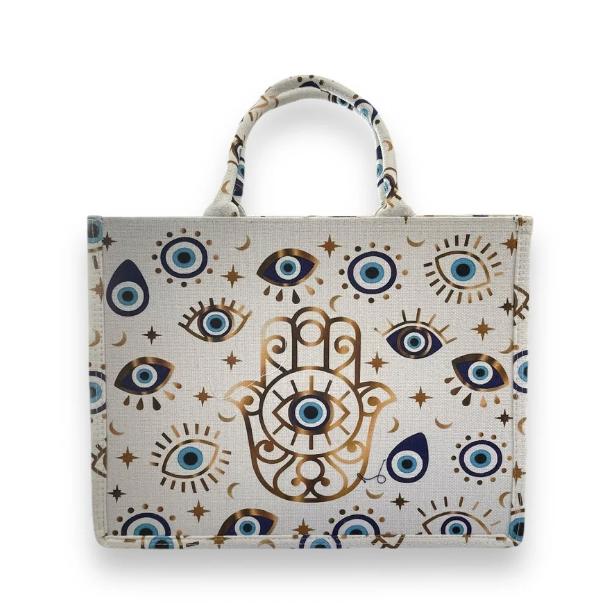 The Nomad Protection Canvas Tote — Evil Eye & Hamsa Edition