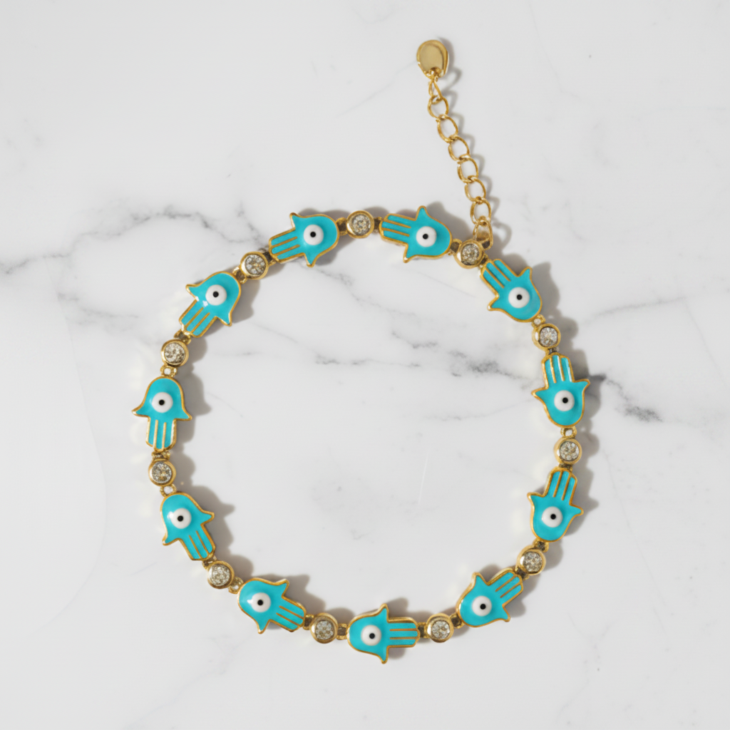 The Medina Chain — Hamsa Evil Eye Bracelet