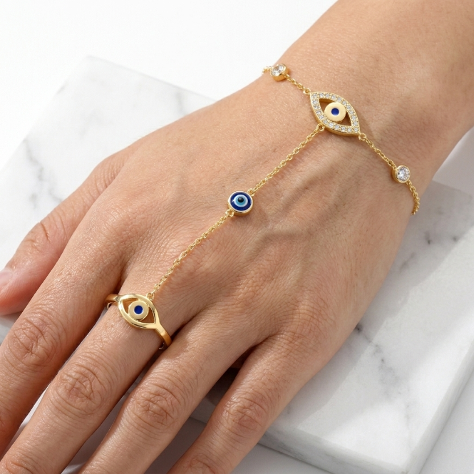 The Deva — Evil Eye Hand Chain