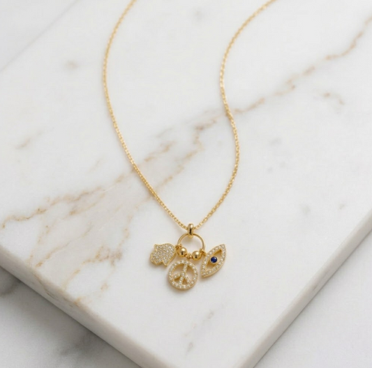 The Vigil Charm Necklace — 14k Gold over Sterling Silver