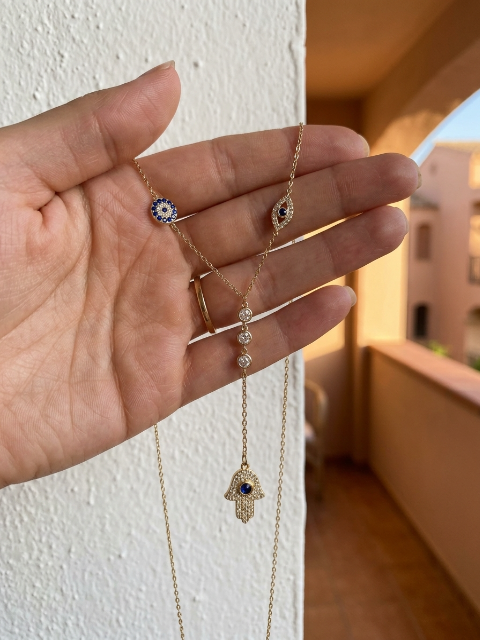 The Guardian Lariat — Triple Protection Necklace