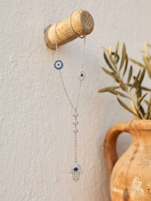 The Guardian Lariat — Triple Protection Necklace